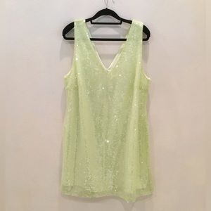 Green sequin dress size XXL NWT